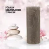 Bougies Rustique ( pack de 3 ) Taupe Ø7cm x 15cm Voir les images du produit 6
