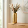 WOHNLING Vase décoratif en aluminium 45 cm doré, grand vase Voir les images du produit 1
