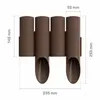A diagram of brown plastic garden edging with dimensions indicated. Produktbild-Vorschau