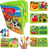 Montessori Bauernhof Aktivitätsbrett mit Bilderbuch - Produktbild-Vorschau 1