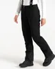 A person wearing black ski pants and a white long-sleeved shirt. Produktbild-Vorschau