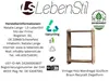 LS-LebenStil Vintage Holz Wandregal 31x25cm Braun ️ Produktbild-Vorschau 2