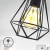 B.K.Licht Deckenleuchte Vintage Draht Schwarz Ø16,5cm max. Produktbild-Vorschau 3