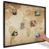 Magnettafel 80x60 cm mit schwarzem Rahmen - Magnetische Produktbild-Vorschau 1