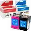 Two boxes of HP 304XL ink cartridges and two ink cartridges. Produktbild-Vorschau