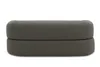 A gray sofa is shown from the front against a white background. Produktbild-Vorschau