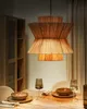 BELIANI Lampa wisząca naturalna słomiany klosz czarna Podgląd zdjęcia produktu 2
