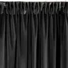 Eurofirany Tenda Villa Nero 140x270 Nastro arricciante Anteprima dell’immagine prodotto 3