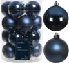 Weihnachtskugeln Glas 6cm x 20 Stück - Nachtblau Produktbild-Vorschau 5