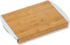 A bamboo cutting board with two white pull-out trays. Náhled obrázku produktu