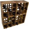 3er set Weinregal 9er geflammt Flaschenregal Weinschrank Produktbild-Vorschau 7