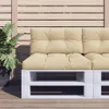 vidaXL Cuscino Pallet Beige 80x40x12 cm Tessuto Anteprima dell’immagine prodotto 2