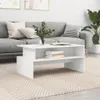 vidaXL Konferenční stolek bílý 90x55x42,5 cm Materiál dřevo Náhled obrázku produktu 2