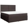 Boxspringbett mit Matratze Dunkelbraun 180x200 cm Stoff Produktbild-Vorschau 1