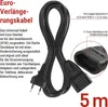 Verlängerungskabel – 5 m, schwarz Produktbild-Vorschau