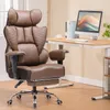 An office chair and desk setup in a room. Podgląd zdjęcia produktu