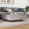 vidaXL Couchtisch Grau Sonoma 100x100x31 cm Holzwerkstoff Produktbild-Vorschau 3