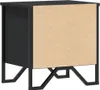 vidaXL Nachttisch Schwarz 2 Stk. 40x30x40 cm Holzwerkstoff Produktbild-Vorschau 7