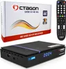 A product shot showing a satellite receiver and its packaging, along with a remote control. Produktbild-Vorschau