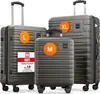 TRAVELY Premium Koffer Set: 77cm, 67cm & 55cm Handgepäck Produktbild-Vorschau 1