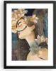 Gerahmtes Poster - Schwarzer Rahmen - Surreal Frau Blumen - Produktbild-Vorschau 1