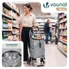 VOUNOT® Aluminium Einkaufstrolley Treppensteiger, Trolly Produktbild-Vorschau 2