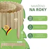 Flexibilní béžový dřevěný plot 100 x 40 cm – Neošetřené Náhled obrázku produktu 4