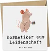Mr. & Mrs. Panda Klappkarte Kosmetiker Leidenschaft - Weiß Produktbild-Vorschau 1