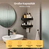 Goliving Duschregale 2 Ebenen – Ohne Bohren – Ecke – Produktbild-Vorschau 3