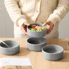 Schale set 4er Ø13,5cm Keramik Snackschalen Müslischale Produktbild-Vorschau 3