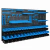 68 stohovacích boxov Nástenná polica z plastu 154 x 78 cm Náhľad obrázku produktu 2
