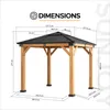 A diagram showing the dimensions of a gazebo. Náhled obrázku produktu