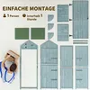 Outsunny Gartenschrank Geräteschuppen mit Fachböden Produktbild-Vorschau 8