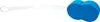 A blue sponge attached to a long white handle, isolated on a white background. Anteprima dell’immagine prodotto