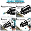 4 Gänge Akku Nietmutternzange mit 2×4Ah & 6 Dornen M4-M12, Produktbild-Vorschau 5