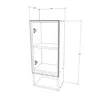 haaus Zed mobile da bagno per montaggio a parete, 1 anta, Anteprima dell’immagine prodotto 5
