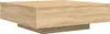 A square coffee table with a wood grain texture, shown from a side-angle against a white background. Náhľad obrázku produktu