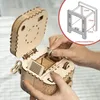 3D Holzpuzzle Schatztruhe, 123 Teile, DIY Bausatz, Produktbild-Vorschau 5