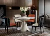 Esstisch 6x Stühle Esszimmer Leder Tisch Stuhl Rund Modern Produktbild-Vorschau 10
