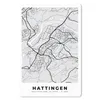 MuchoWow® Mauspad Mousepad Stadtplan - Hattingen - Karte - Produktbild-Vorschau 1