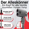 HEIMWERT Premium Fahrrad Luftpumpe für alle Ventile, Produktbild-Vorschau 4