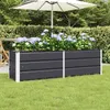 vidaXL Fioriera antracite 160 x 40 x 45 cm in acciaio Anteprima dell’immagine prodotto 2