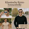 Miobo Retro Sonnenbrille Uni – UV400 Schutz – Verspiegelte Produktbild-Vorschau 8