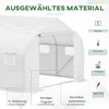 Outsunny 4,45 x 3m Tunnelgewächshaus Treibhaus 6 Fenster Produktbild-Vorschau 4