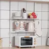 Küchenregal, 2-Stufig Standregal, Mikrowellenständer mit 5 Produktbild-Vorschau 2