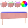 vidaXL LED Kopfteil Rosa 203x16x78/88 cm Samt Produktbild-Vorschau 1