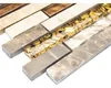 Glasmosaik Crystal mit Naturstein braun beige 29,8x33,8 cm Produktbild-Vorschau 2