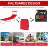 SUGIFT Sonnenliege klappbar mit Dach, Gartenliege Produktbild-Vorschau 7