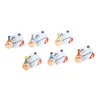 canard clown en bois à petits pieds Lot de 6 Voir les images du produit 4