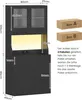 Armoire de cuisine KIMENICH, buffet haut avec tiroir et Voir les images du produit 2